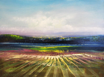 Lavender Fields Oil Painting