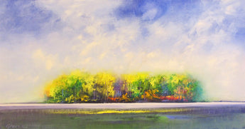 Luminous Trees Oil Painting
