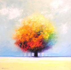 Morning Tree Oil Painting