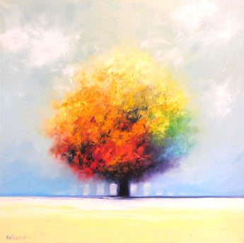 Morning Tree Oil Painting