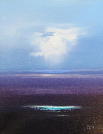 Purple Water Oil Painting