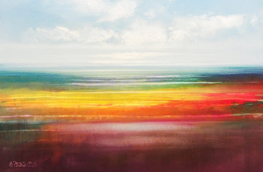rainbow oil painting