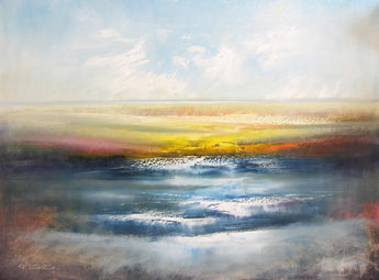 Sandy Surf Oil Painting
