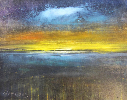 Stormy Sunset Oil Painting