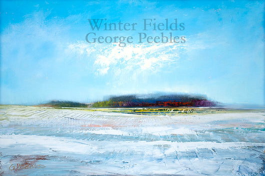Winter Fields Oil Painting