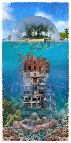 Octopus Town Giclee