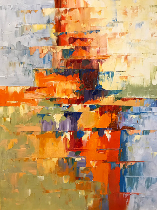 Ardent August Abstract Oil Painting