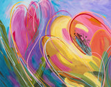Bursting with Color 2 Matted and Framed Giclee