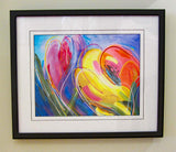 Bursting with Color 2 Matted and Framed Giclee