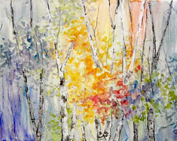 Colorful Leaves II Oil Painting