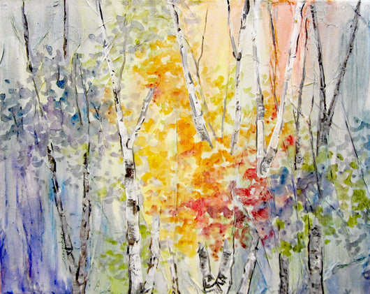 Colorful Leaves II Oil Painting