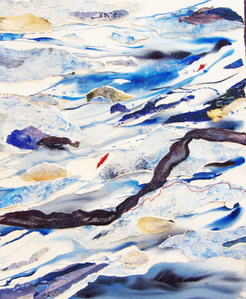 Turbulence Watercolor Collage