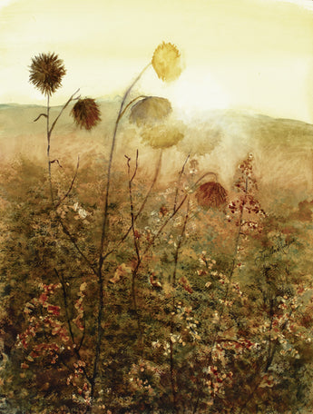 Dawn On Winter Weeds Giclee