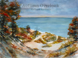 Autum Overlook Watercolor Painting