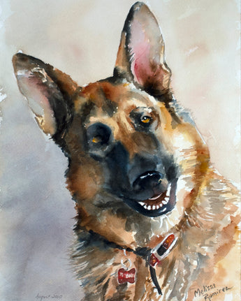 German Shepherd Giclee