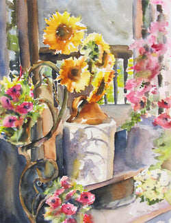 Shadow of Summer Watercolor Painting