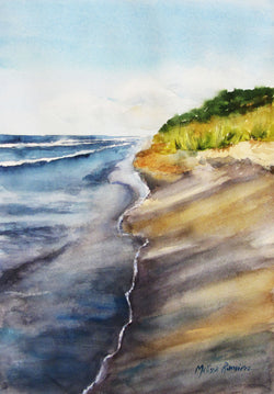 Shadow Shore Watercolor Painting