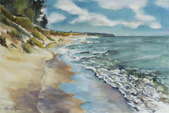 Lake Michigan Shore Morning Giclee