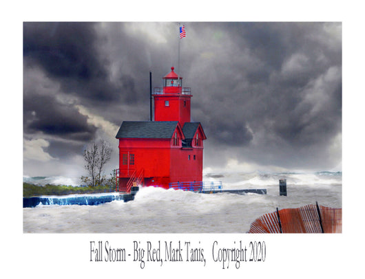 Fall Storm Big Red Giclee