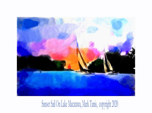 Sunset Sail On Lake Macatawa Giclee