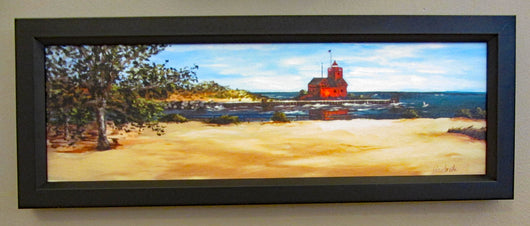 Big Red Across the Channel Framed Giclee