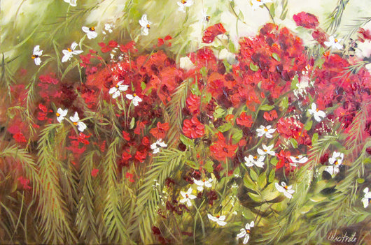 Wild Flowers II Oil Painting