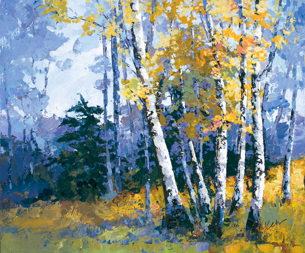 Birch Trees Fall Art Print – Lake Effect Gallery