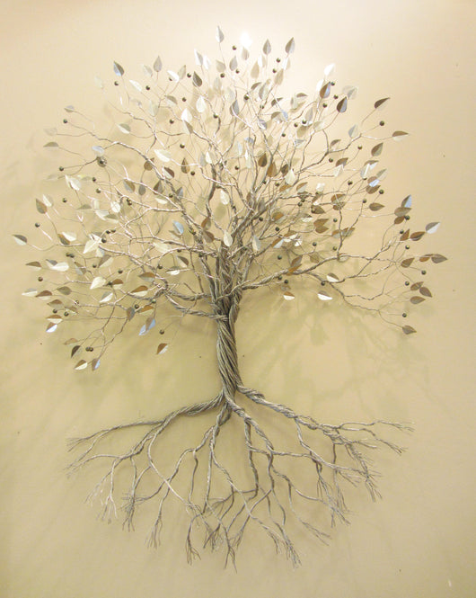 Silver Rooted Tree with Berries