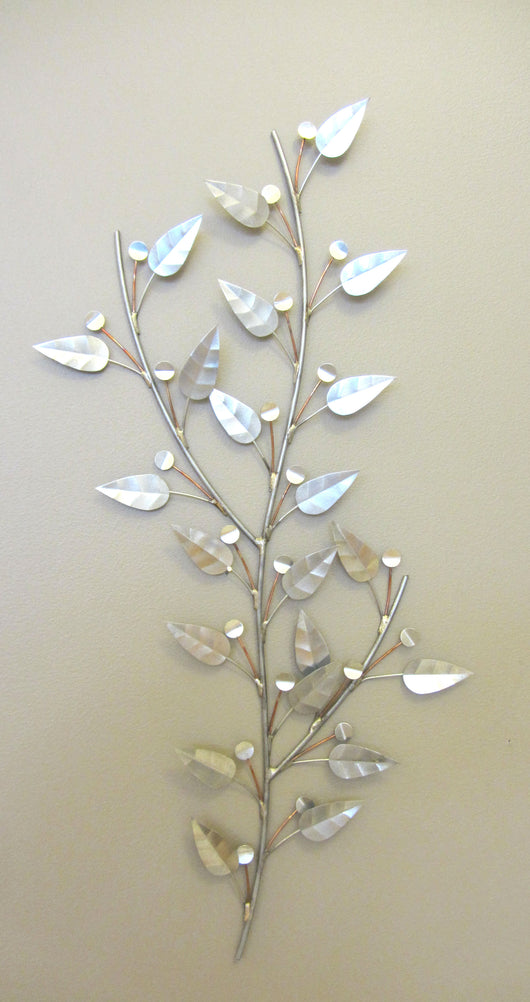 Silver Stemmed Leaves and Berries