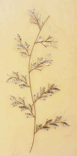 Vertical Branch with Silver Leaves and Berries