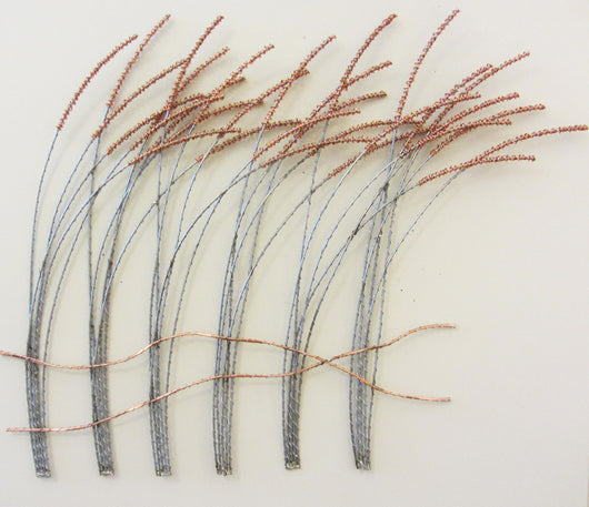 Wire Wrapped Grass with Copper Seed Buds and Dune