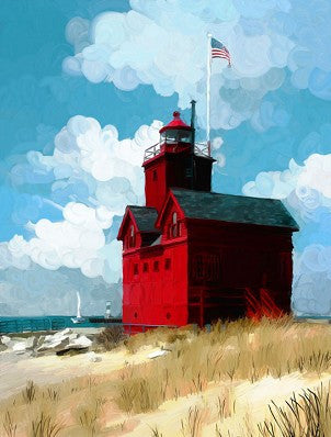 Cottonball Skies Giclee