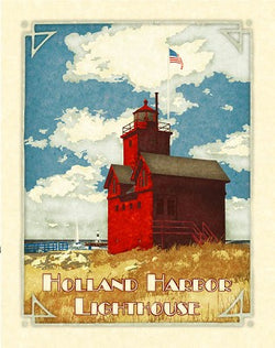 Holland Harbor Lighthouse Giclee