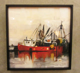 Red Boat Framed Giclee