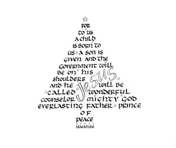 For Unto Us A Child Is Born Notecards